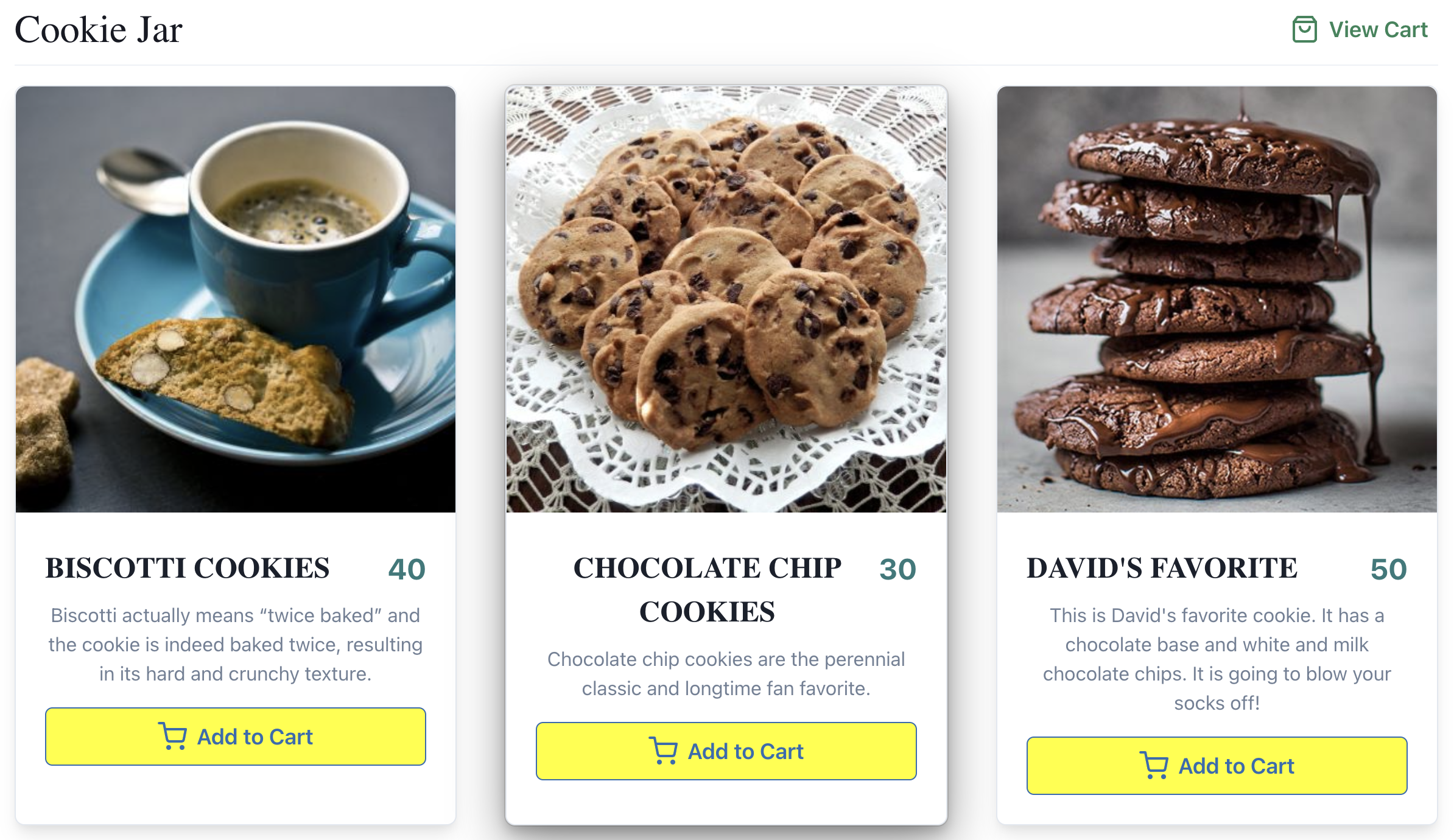 Cookie Jar React App